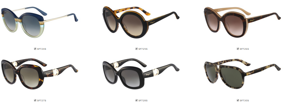 Salvatore Ferragamo sunglasses in Boca Raton Florida