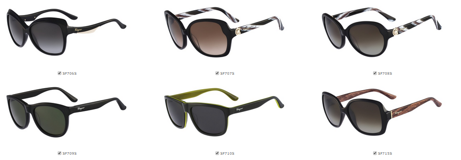 Salvatore Ferragamo sunglasses in Boca Raton Florida