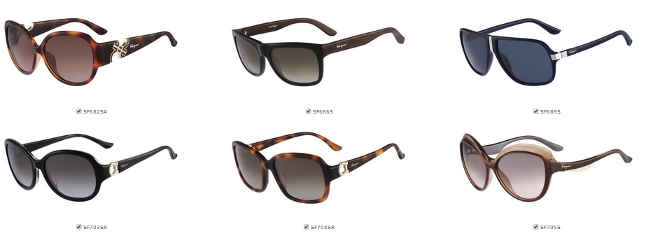 Salvatore Ferragamo sunglasses in Boca Raton Florida