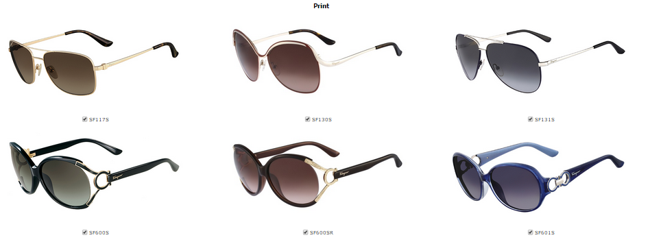 Salvatore Ferragamo sunglasses in Boca Raton Florida