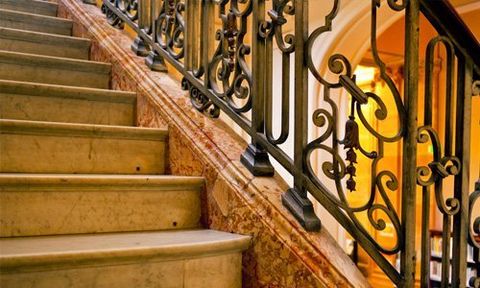 Metal handrails