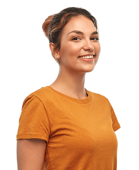 Lady smiling image