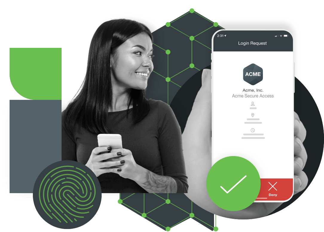 Image of lady holding phone