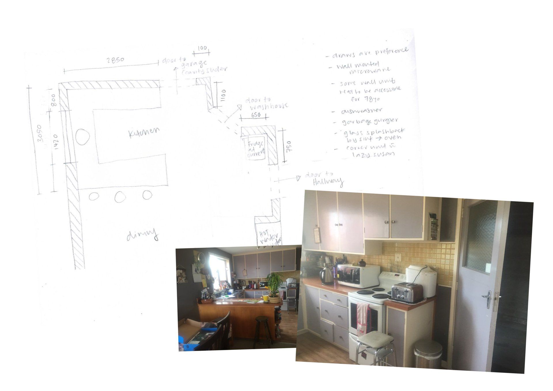 Hand Drawn Kitchen
