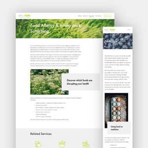 Pin & Tonic Website Design