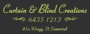 Curtain and Blind creations logo curtain and blind creations logo