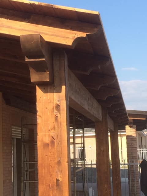 struttura in legno lamellare