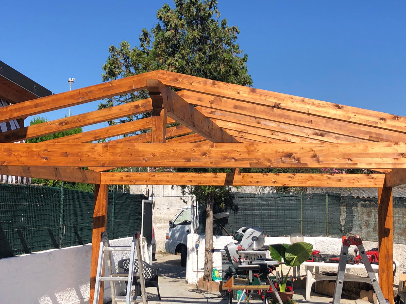 copertura in legno