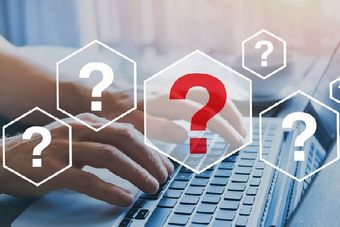Questions online, interrogation marks what where when how and why, FAQ