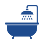 Bathtub And Shower Icon
