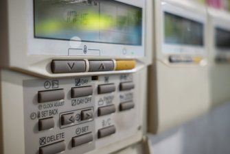 On-wall air conditioner remote control