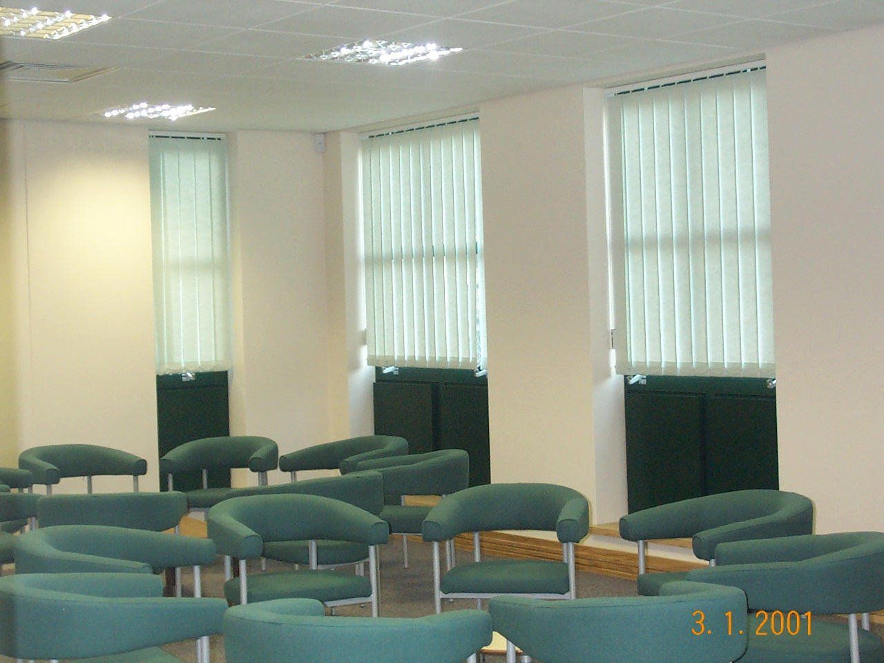 green chairs