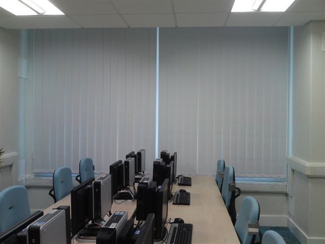 fully closed vertical blinds