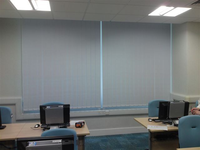 white blinds