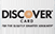 Discover Card logo with orange circle in the