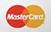 Mastercard logo: overlapping red and orange circles. The word