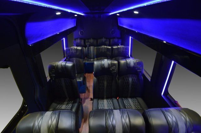 Sprinter Vans — Inside Of A 13 Passenger Sprinter Van in Columbus, OH Sprinter Vans — Inside Of A 13 Passenger Sprinter Van in Columbus, OH