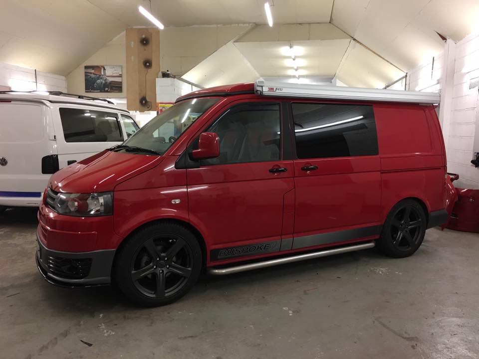 camper van conversion named little devil