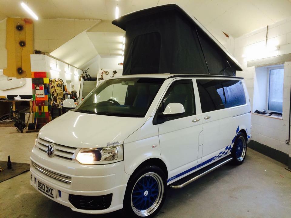 camper van conversion named ice ice baby