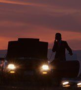 Man and Car Silhoutte — Valdosta, GA — GT’s Wrecker Service Man and Car Silhoutte — Valdosta, GA — GT’s Wrecker Service