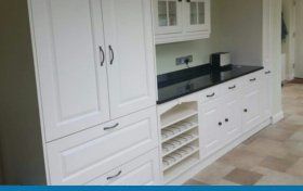 white wooden case
