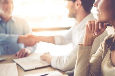 Two Businessmen Shaking Their Hands — Attorney in Miami, FL