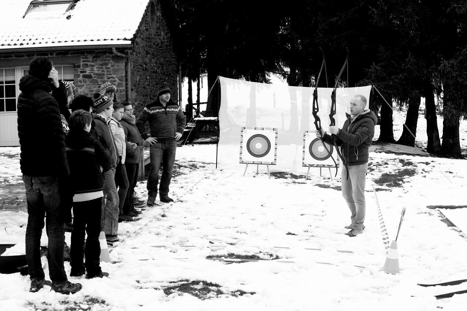 in de winter in de ardennen