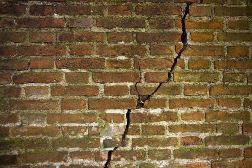 damaged wall