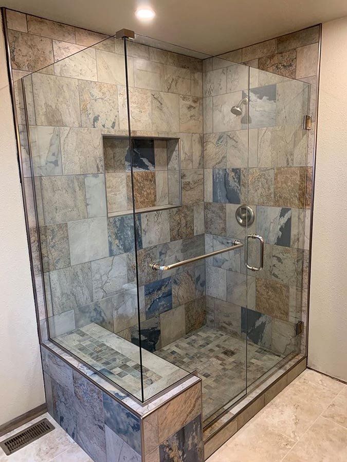 Glass Shower Door — Laramie, WY — Snowy Range Glass