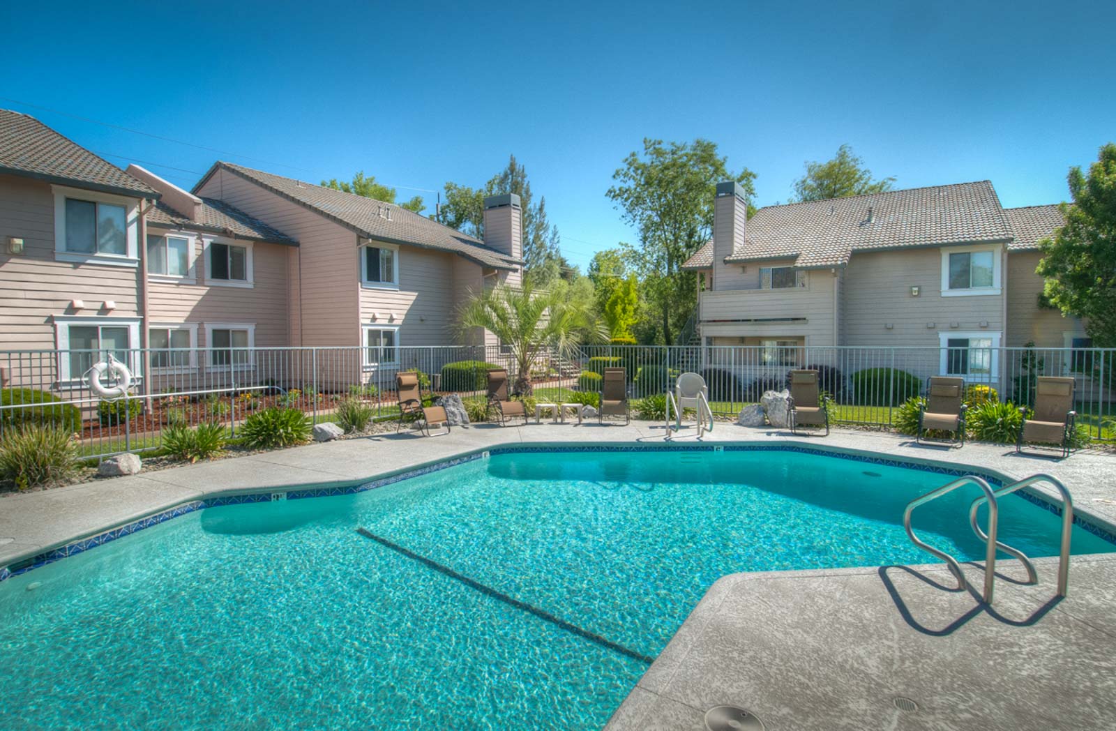 A view of the pool
