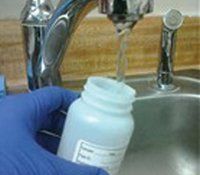 Water Being Tested - Water Sampling in Moultonborough, NH Water Being Tested - Water Sampling in Moultonborough, NH