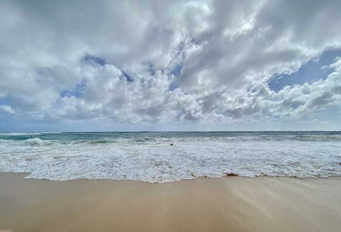 Ocean meets sand