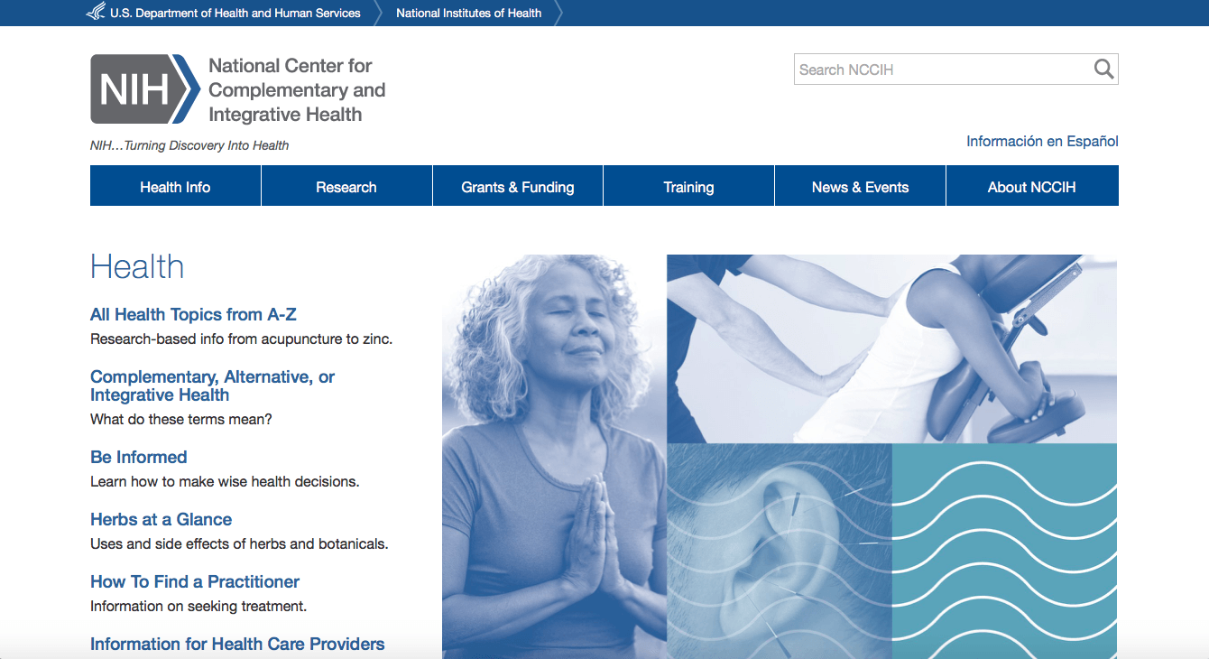 Link to National Center for Complementary and Integrative Health Link to National Center for Complementary and Integrative Health