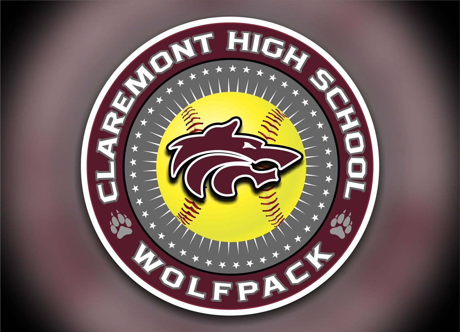 Softball Car Decal