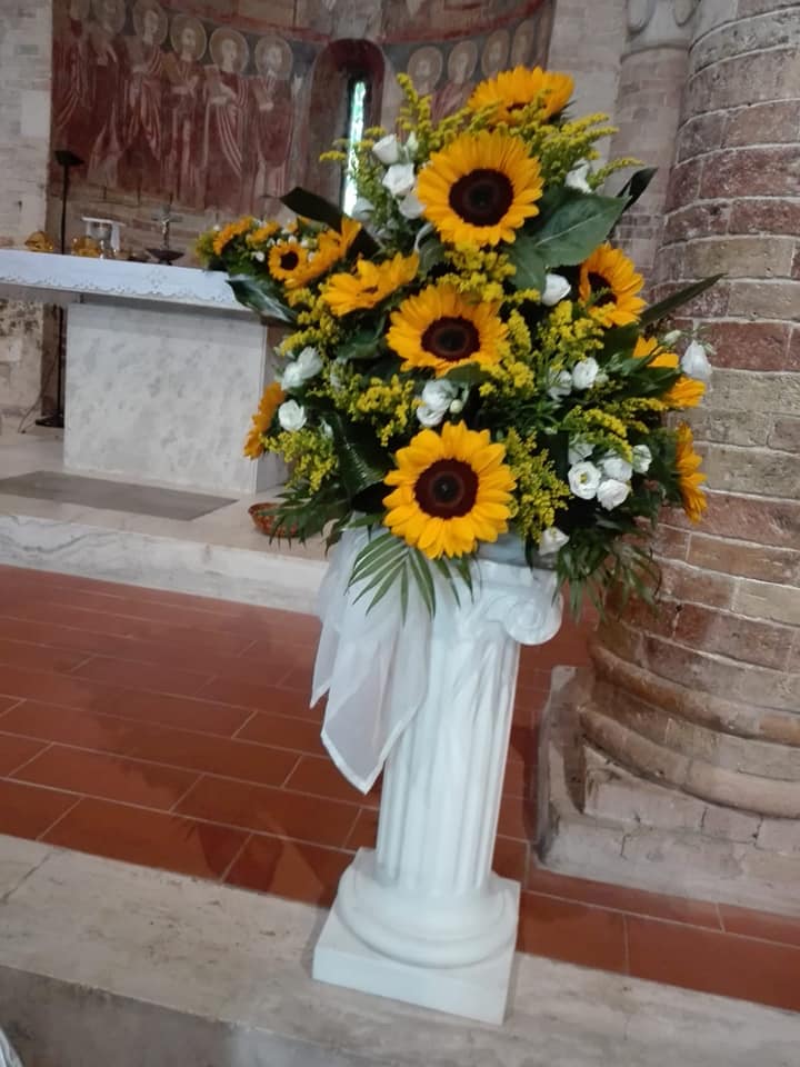 addobbo matrimonio con girasoli pescara