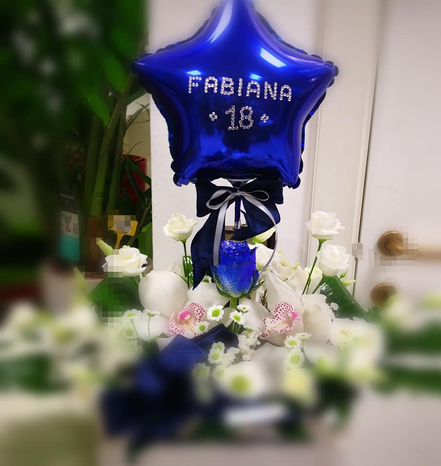 palloncini blu 18 anni