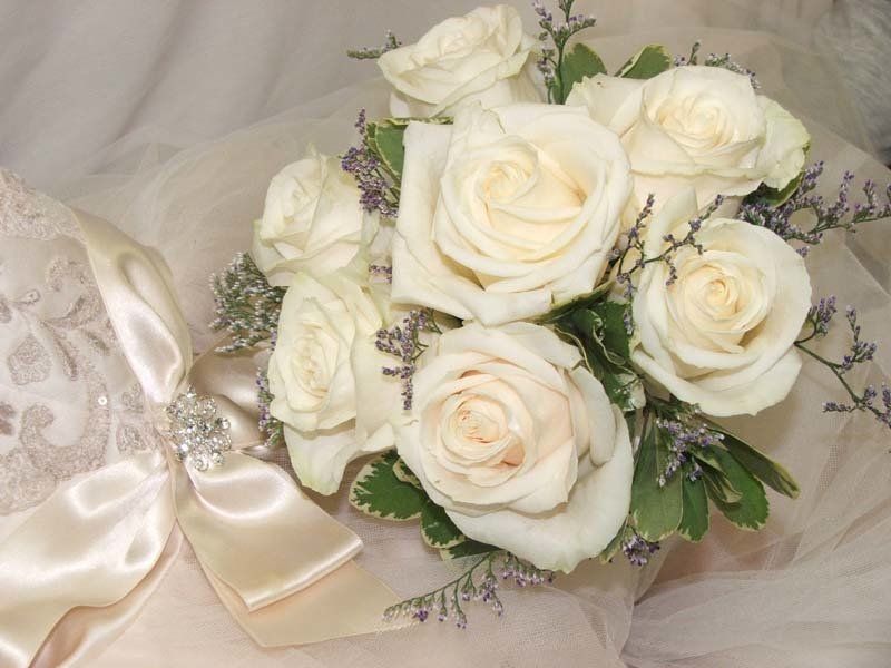 Wood flower bouquet
