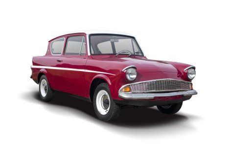 red classic car