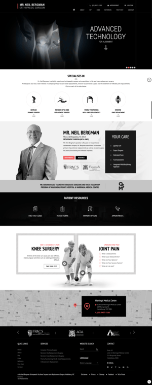 Mr Neil Bergman recent website design