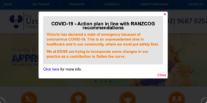 A covid-19 action plan in line with ranzcog recommendations