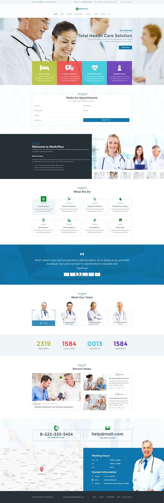 MEDICPLUS website design