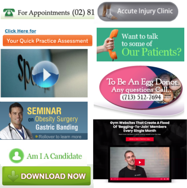 A collage of advertisements including one for an egg donor