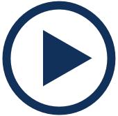 A blue play button in a white circle on a white background.