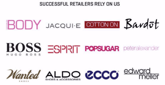 A list of successful retailers rely on us