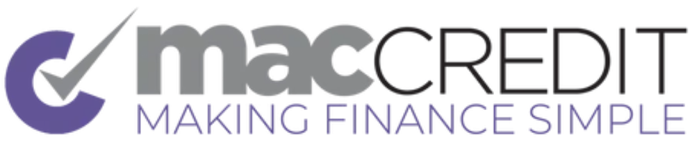 A logo for maccredit making finance simple