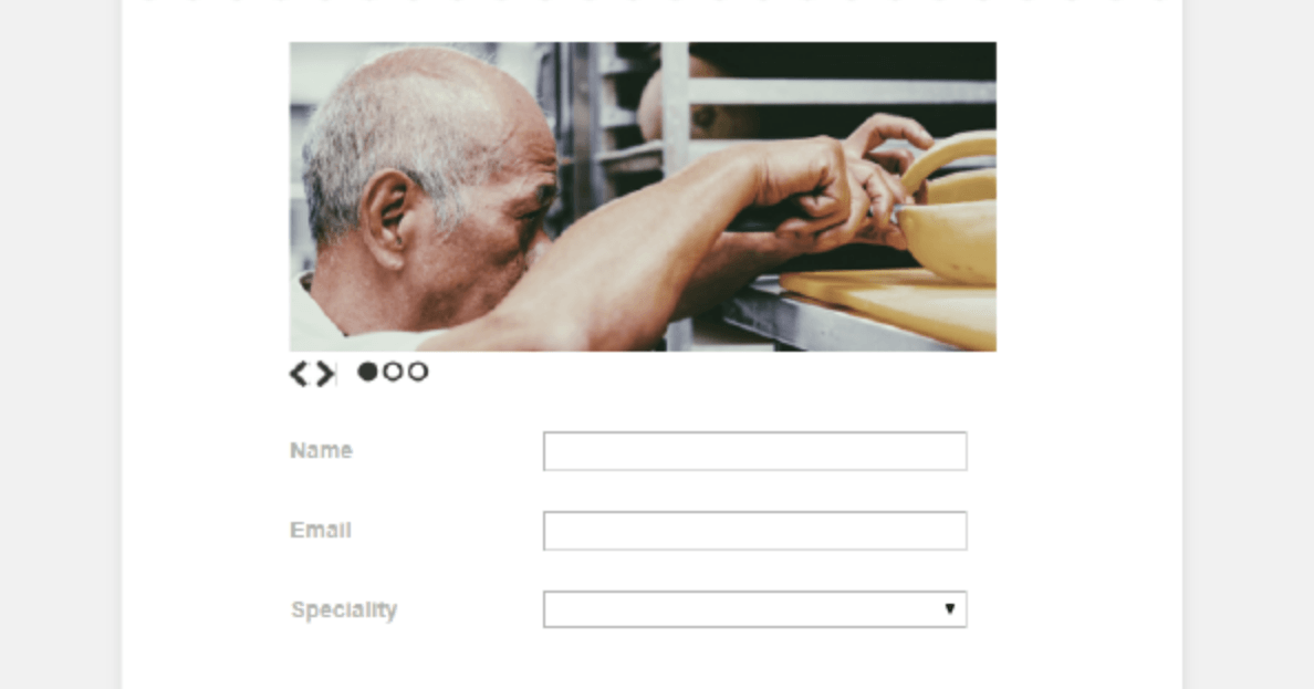 Sliders added to medical form