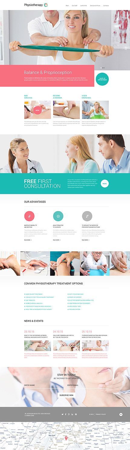 A screenshot of a website showing a woman getting a massage.