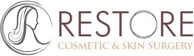 A logo for restore cosmetic and skin surgery.