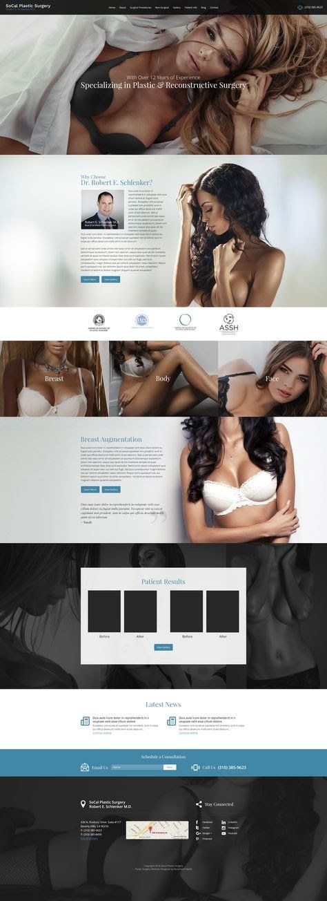 Socal Plastic Surgery website design