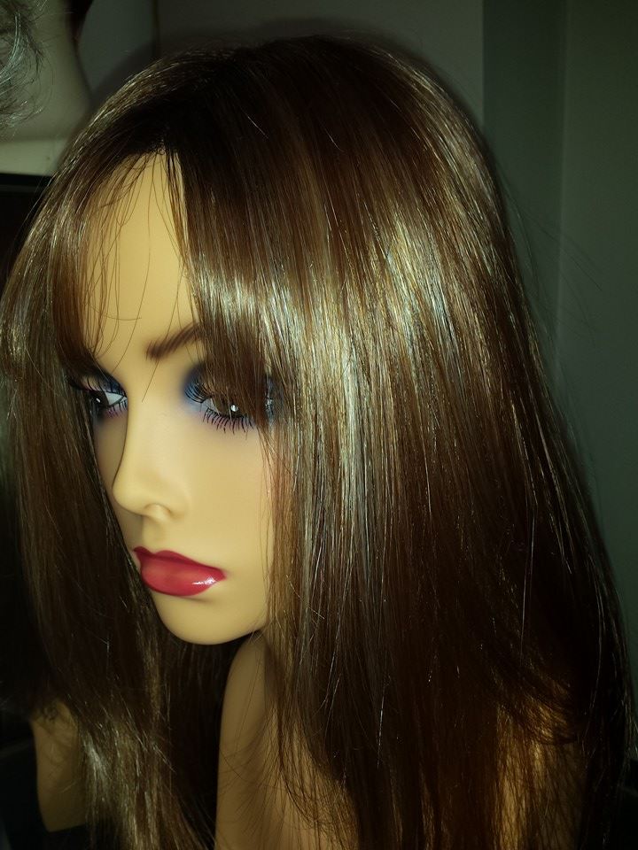Side View of Brown Wig — Strongsville, OH — Wig Studio LLC